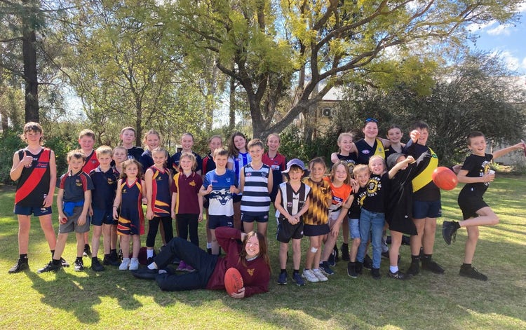 1 of 10 images: Footy Colours Day:View full sized image