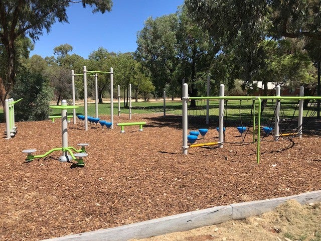 New playground equipment